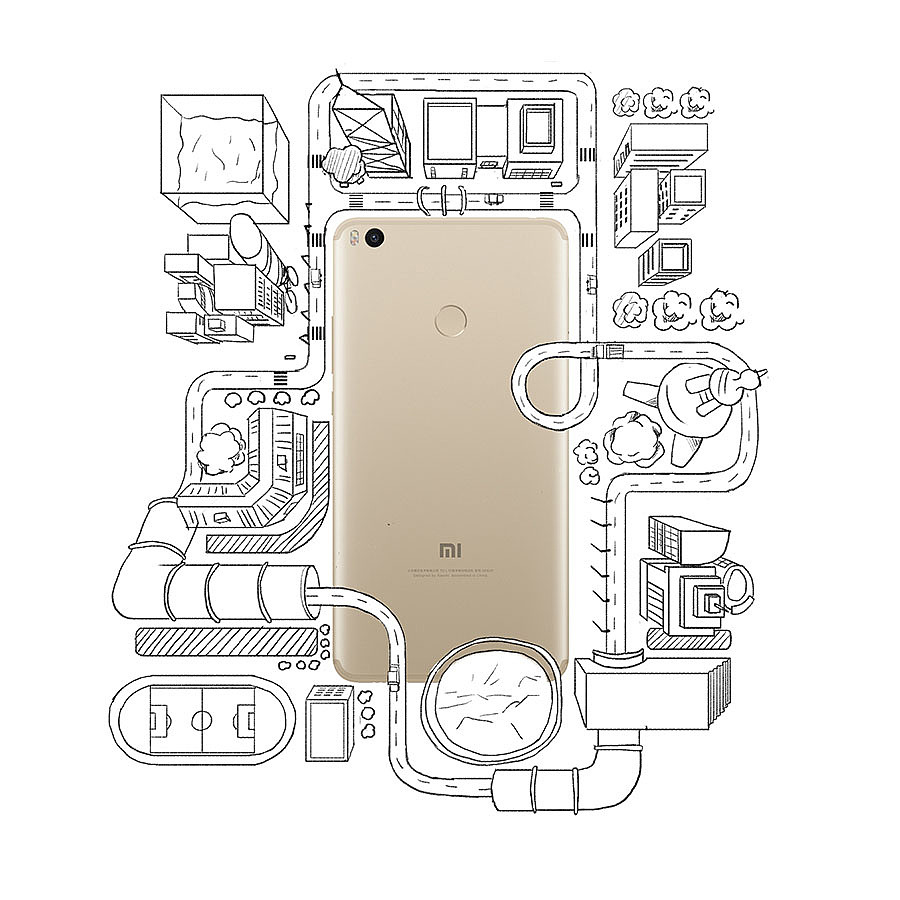 小米max2创意海报（图ZODI3NzIzODQ=） - 海报 - 站酷设计师INFINI映纷创意原创素材 - 站酷ZCOOL