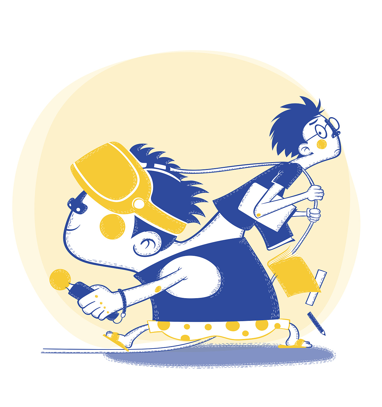 感性自我和理性自我（图ZMjIwMDk1Nzk2） - 商业插画 - 站酷设计师晟佐原创素材 - 站酷ZCOOL