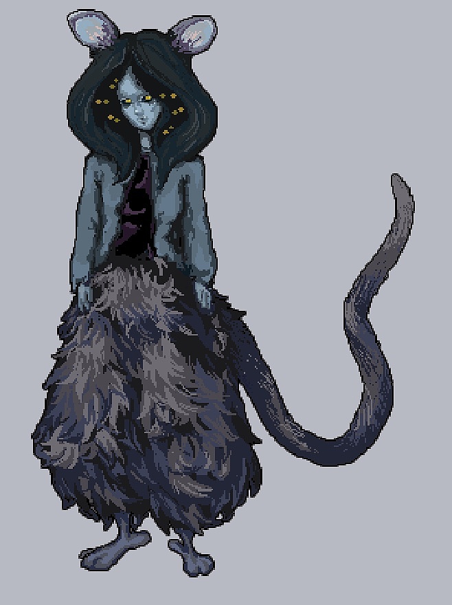 鼠人,像素角色练习