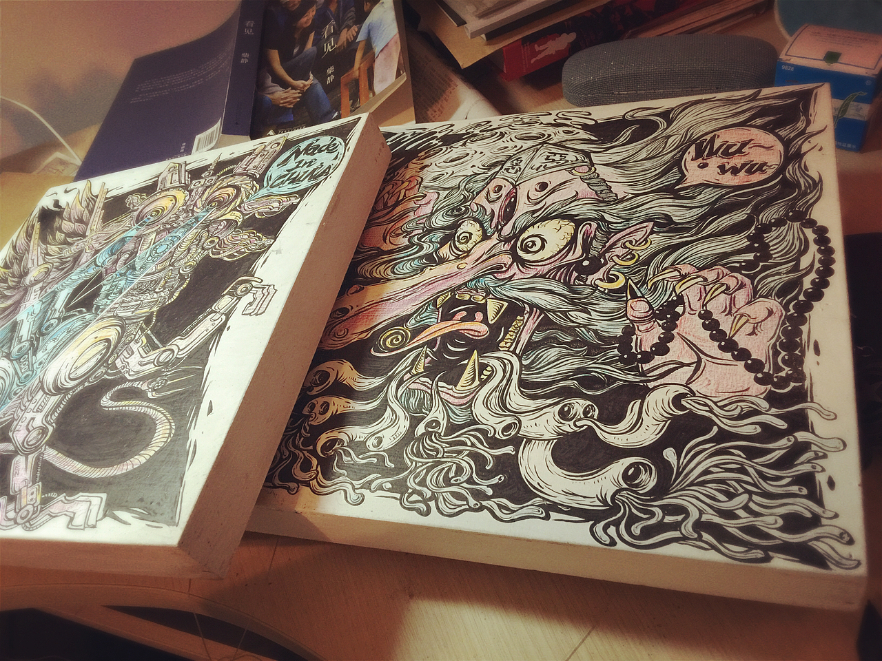 珍藏手绘原作（图ZNDE2NTk4NTY=） - 新锐潮流插画 - 站酷设计师Simon小火原创素材 - 站酷ZCOOL