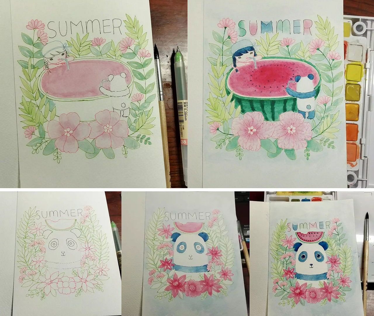 画一千只大熊猫的梦想(图ZNTcyMzYxMDQ=) - 商业插画 - 站酷设计师钟小林原创素材 - 站酷ZCOOL