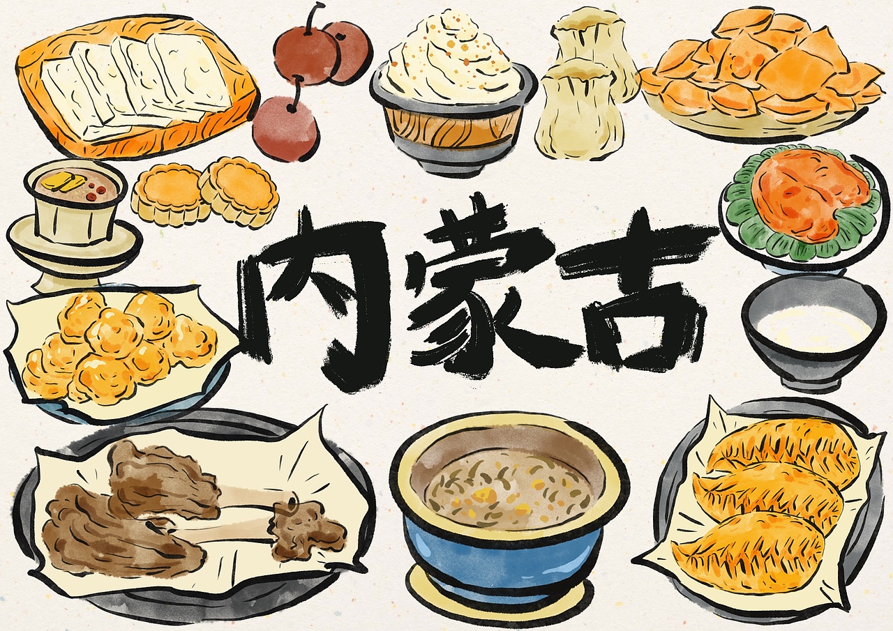 城市美食插画第二弹（图ZMzgwNDY4MTg4） - 创作习作 - 站酷设计师兔道格斯原创素材 - 站酷ZCOOL