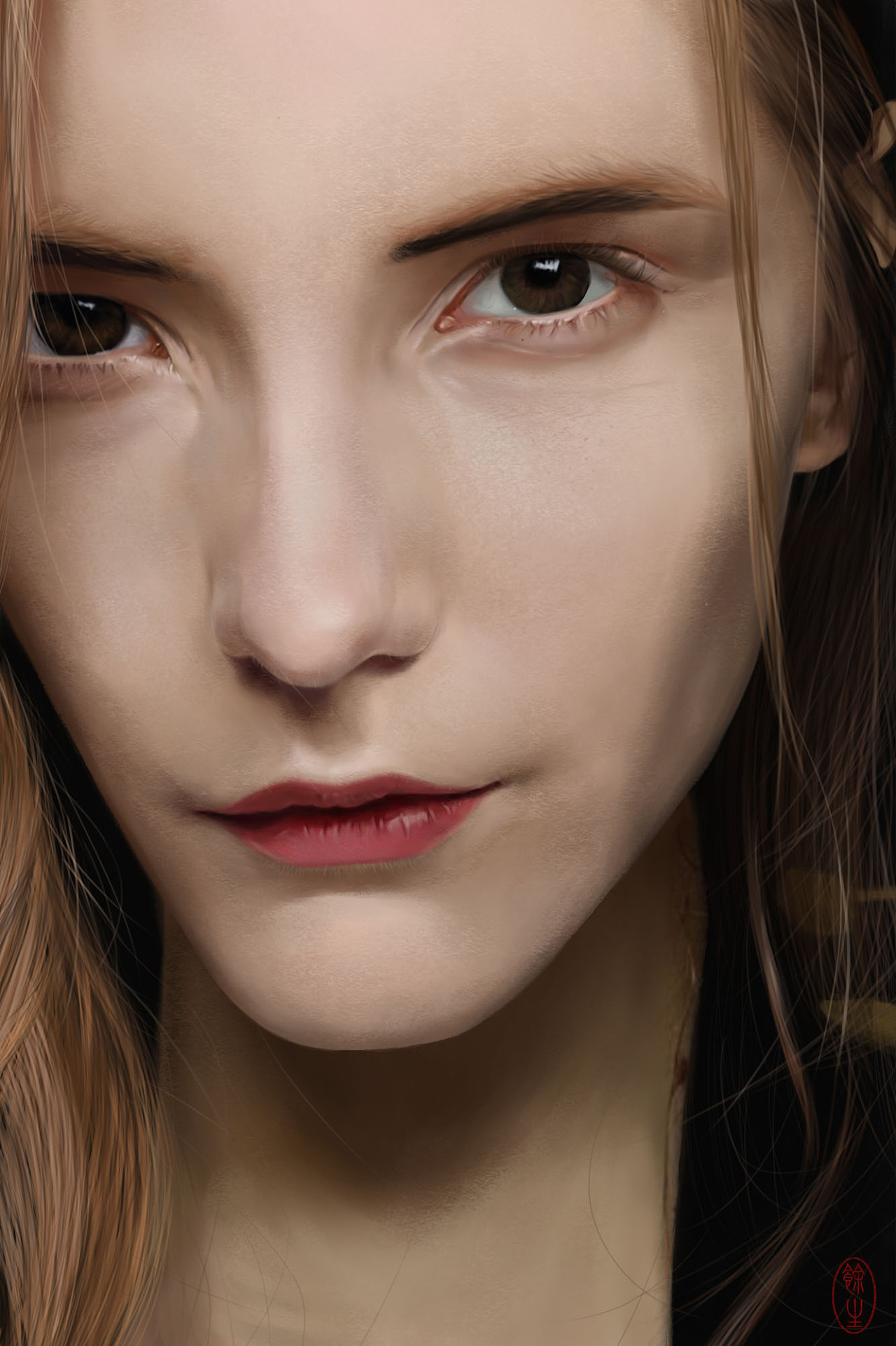 些微写实的人像