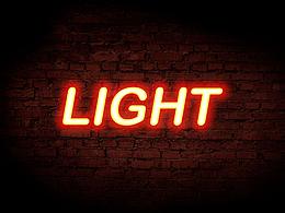 霓虹灯字体 LIGHT