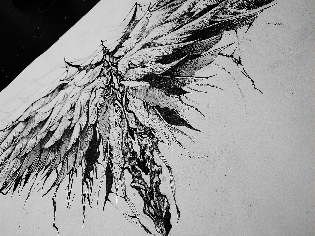 2018/4/22 《TIE》
原创作品<br> 耗时7小时<br> 0.5樱花针管笔