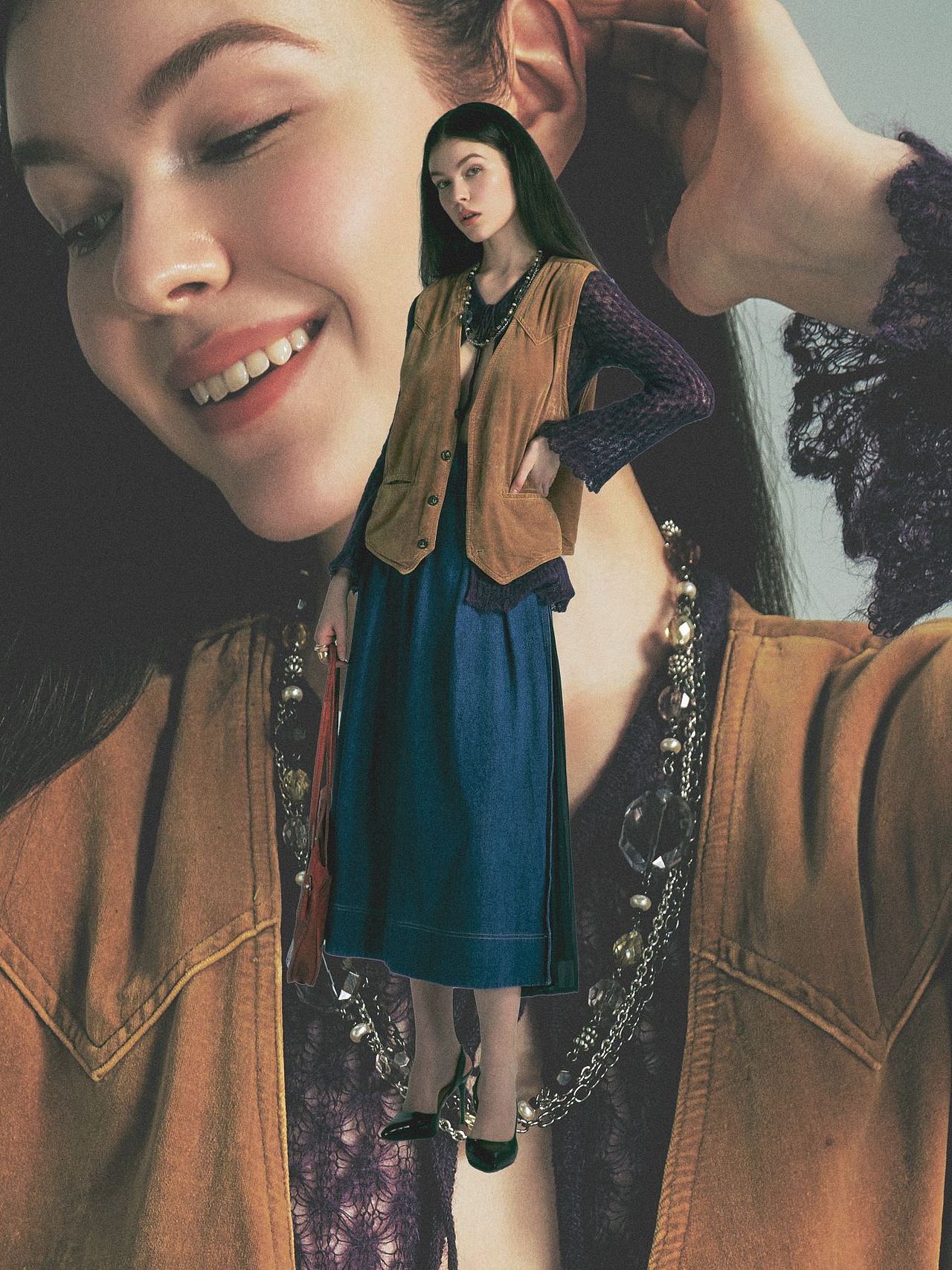 全部使用vintage单品拍摄的一组时尚创作