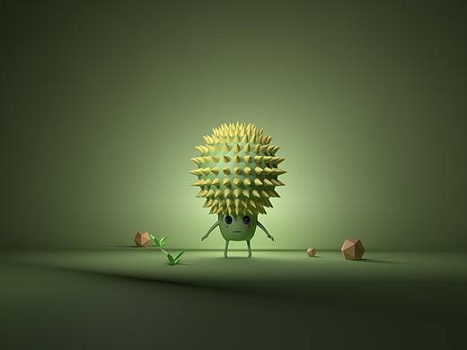 C4D三维卡通动物