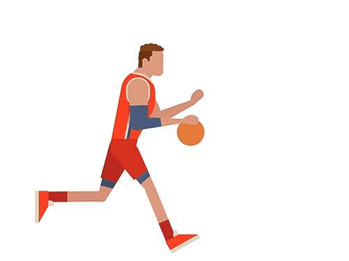 ESPN十大NBA球星动态插画