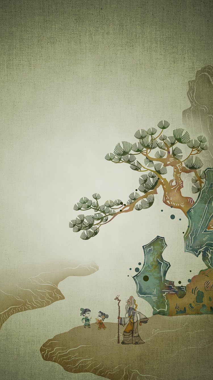 皮影国风孔子插画（图ZMjEzOTI2OTY0） - 商业插画 - 站酷设计师是大磊啊原创素材 - 站酷ZCOOL