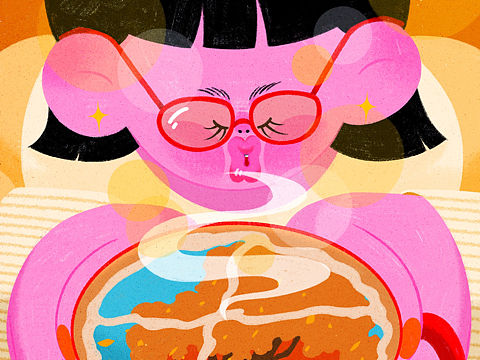 秋天落叶一杯茶