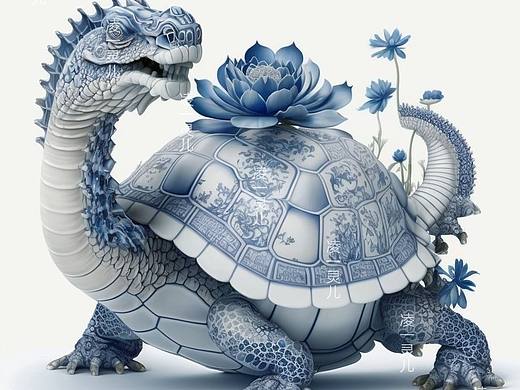 青花瓷四象