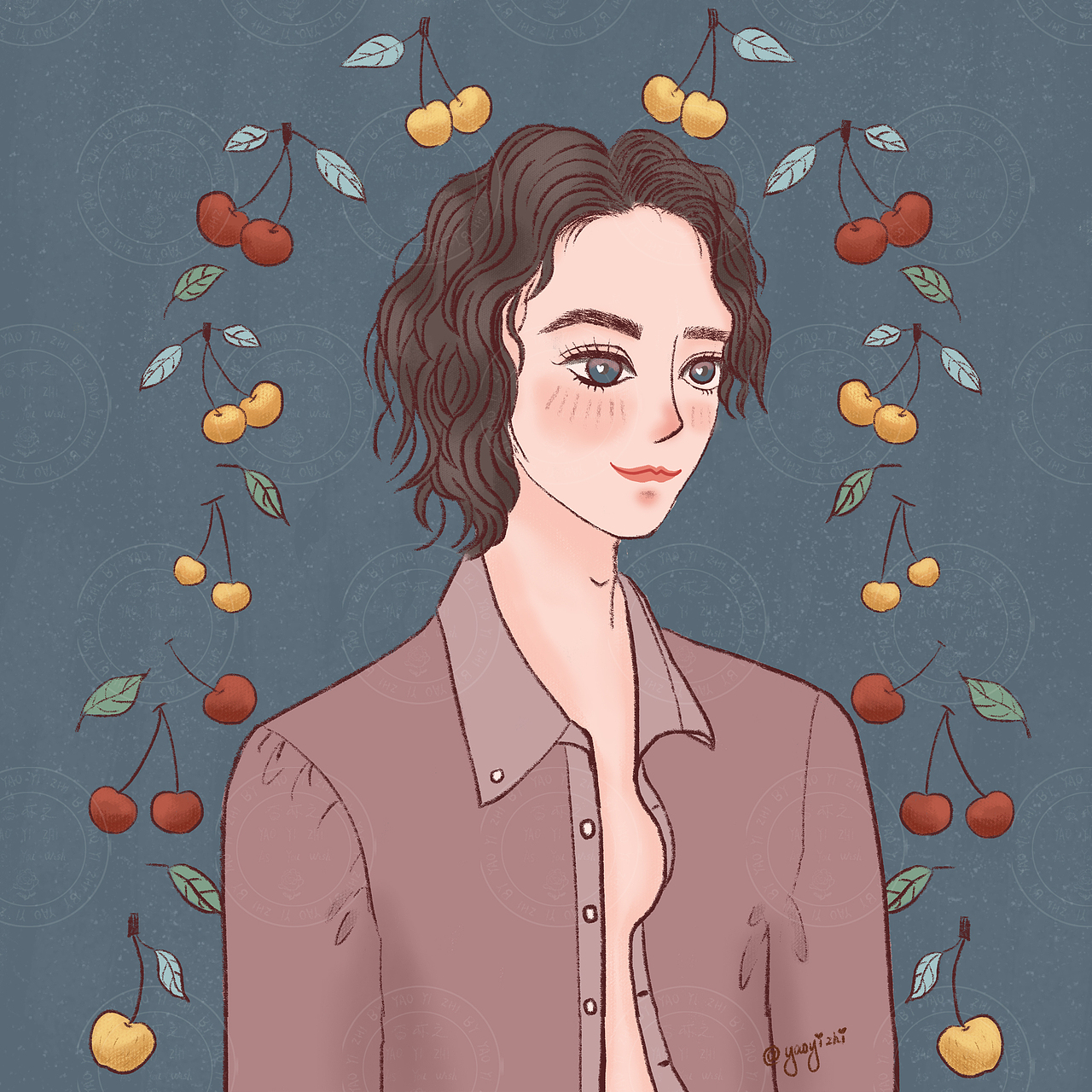 一些复古色调的插画小姐姐（图ZMjI0MzkzOTQ0） - 创作习作 - 站酷设计师Sylvia杳亦之原创素材 - 站酷ZCOOL