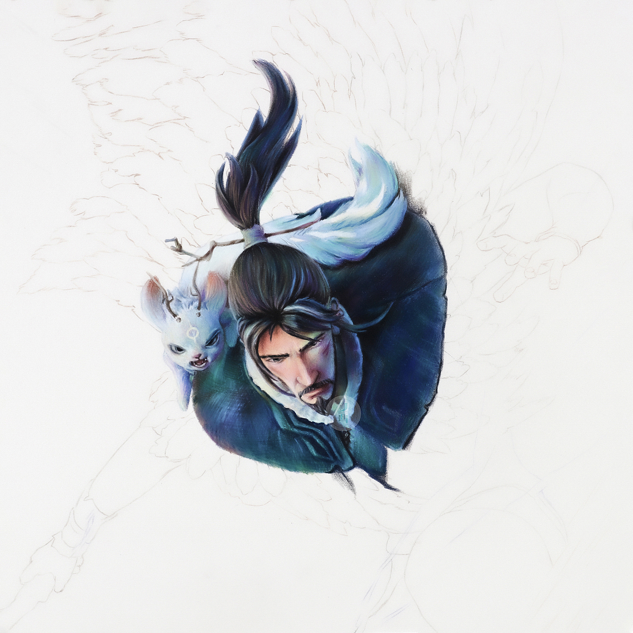 彩铅——姜子牙（图ZMjMxOTUwMDMy） - 绘画 - 站酷设计师又画原创素材 - 站酷ZCOOL