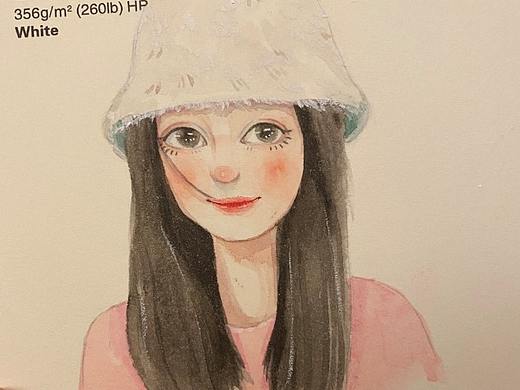 原创 毛茸茸的白帽显得迷人又可爱