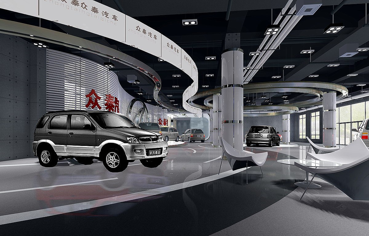 汽车4S店（图ZMjY0MDA5MjY0） - 商业空间设计 - 站酷设计师设计师小美原创素材 - 站酷ZCOOL