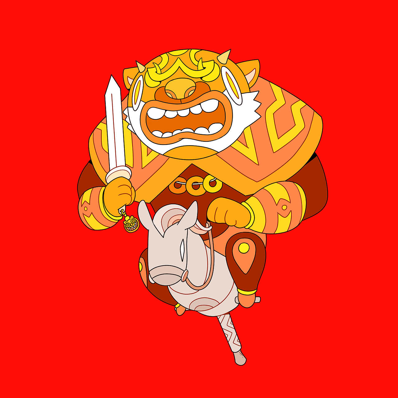 站酷 x 比亚迪 #王者之势 龙腾虎跃# 《风虎云龙》