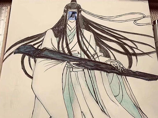 魔道祖師——藍忘機【藍湛】（個人主頁-ZMzk1MjkyMjA=） - 繪本 - 站酷設(shè)計師__Max__原創(chuàng)素材 - 站酷ZCOOL