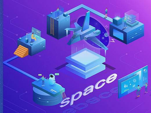 插画-时空穿越协作实验台（个人主页-ZMzQ3NTg0MDA=） - 艺术插画 - 站酷设计师郑斯宇原创素材 - 站酷ZCOOL