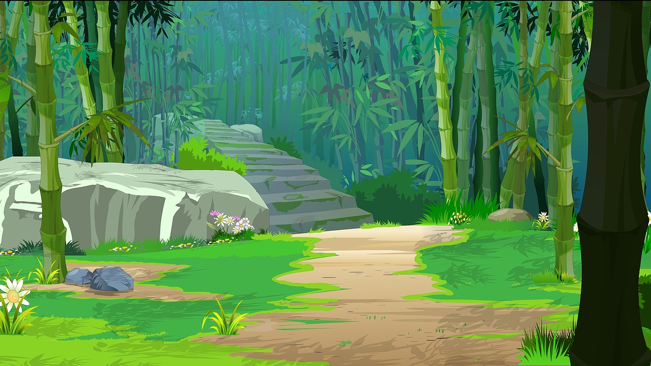 某部动画片的背景~