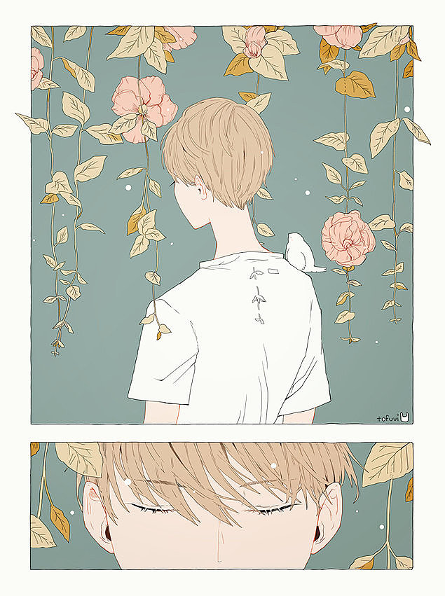 插画丨绘画丨插画师 tofuvi 一组唯美插画艺术作品