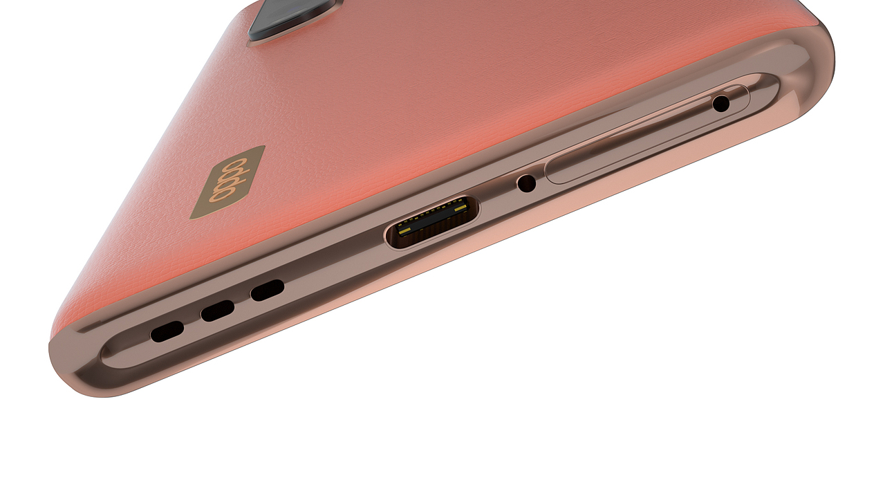 OPPO Find X2 Pro(茶橘)C4D精细建模渲染