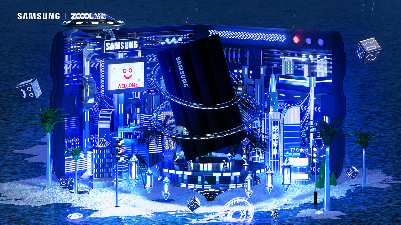 三星 · 内存新世界（图ZMzA0MzUwNjMy） - 海报 - 站酷设计师一多半原创素材 - 站酷ZCOOL