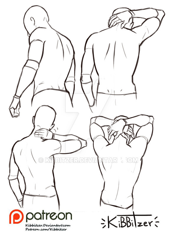 「素材」绘画练习参考 part 03 动作练习 01