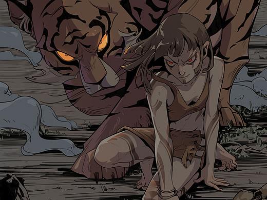 尝试针管笔的画风，画了个锁屏（个人主页-ZNTM3MDk1MjA=） - 艺术插画 - 站酷设计师李知了了了原创素材 - 站酷ZCOOL