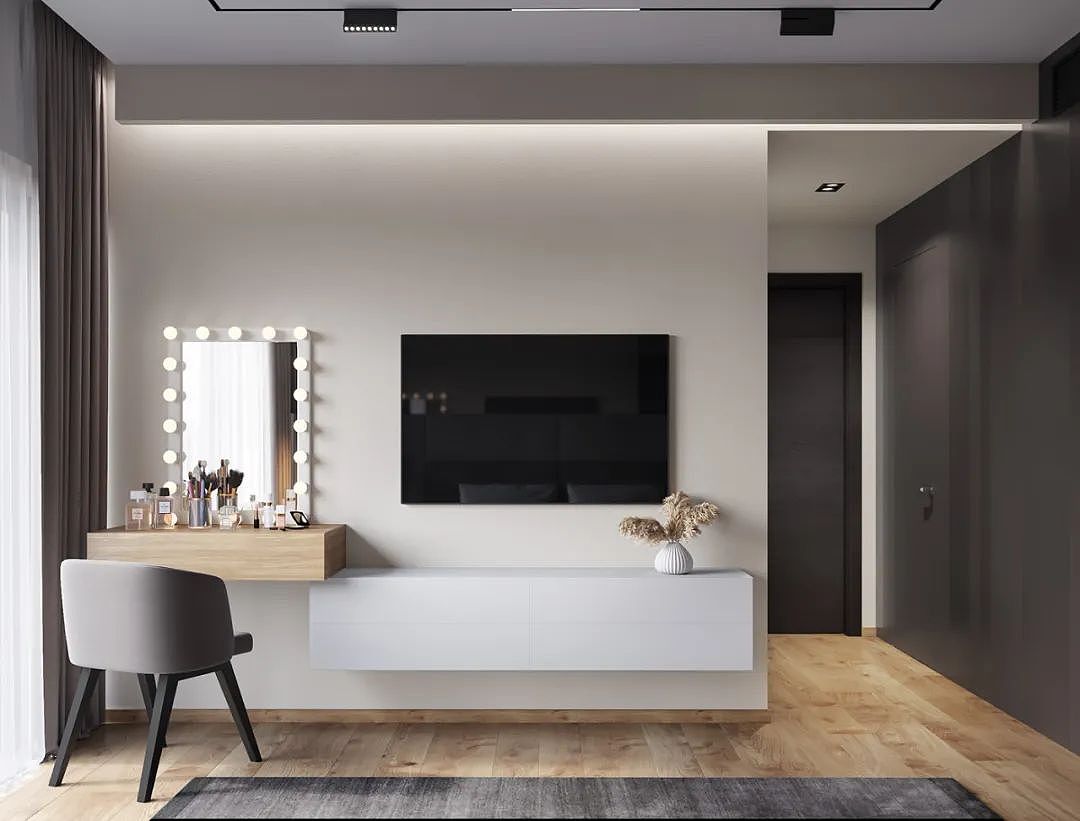 沈阳北轩装饰-华发首府114平浪漫调性