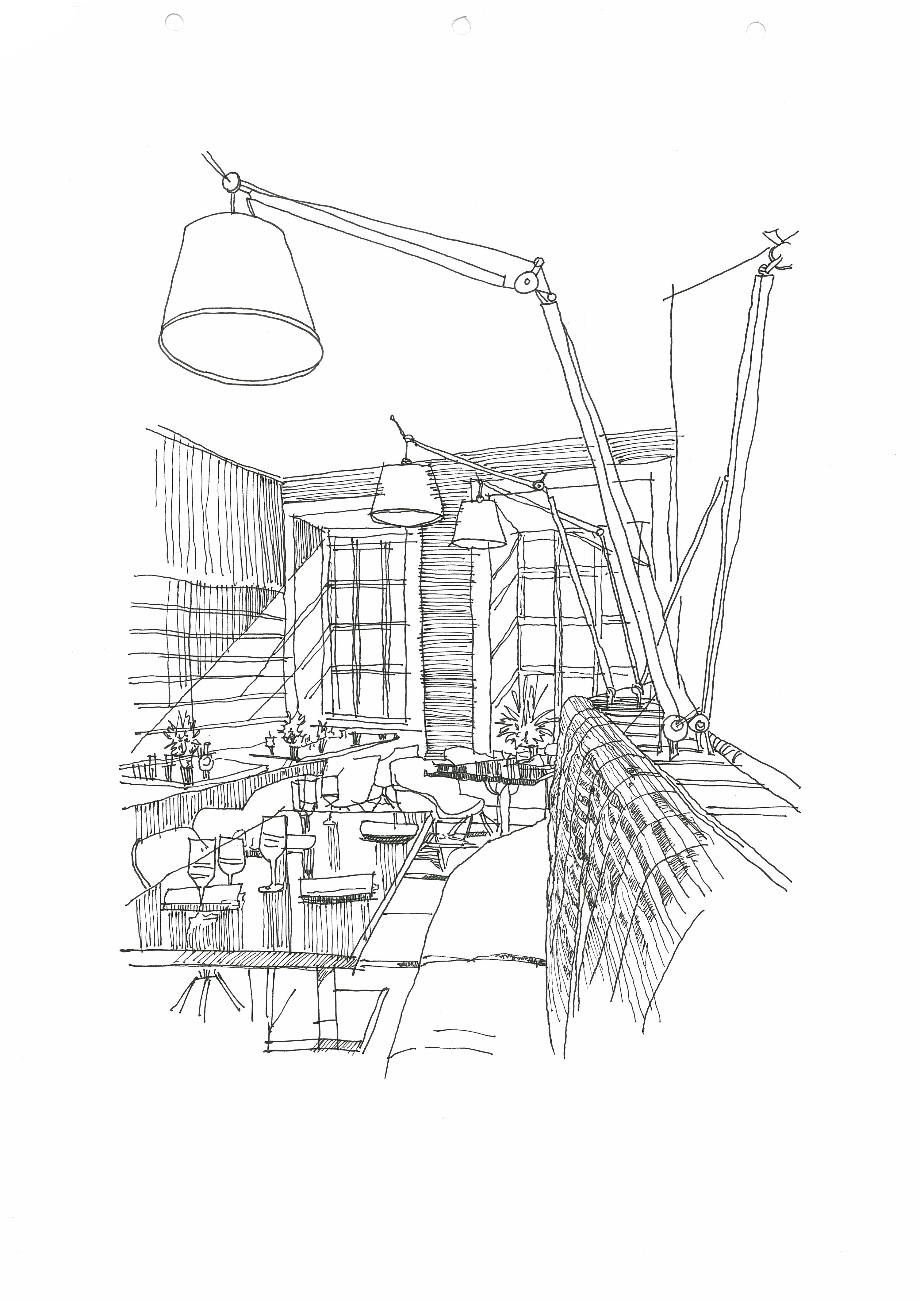 室内展示手绘临摹|纯艺术|钢笔画|pakeybau - 原创作品 - 站酷 (zcool