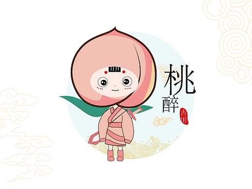 福建古田水蜜桃卡通形象