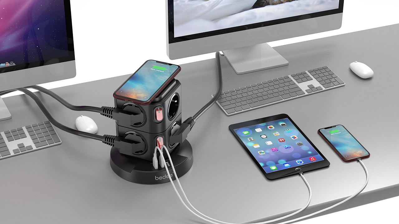 三维渲染作品（排插塔04）（图ZMjYxMDUzMjMy） - 产品 - 站酷设计师影子LXY原创素材 - 站酷ZCOOL