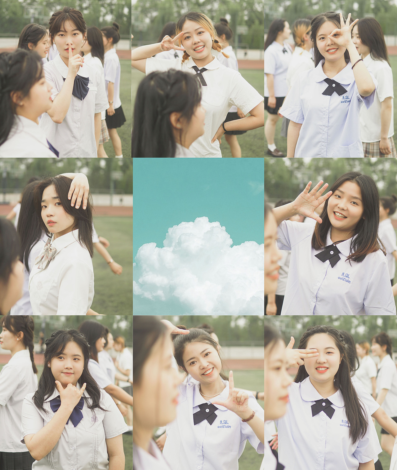 校园影像-一组毕业照