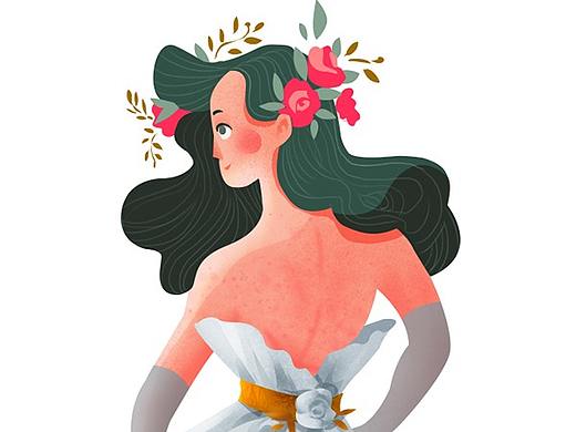 扁平插画人物练习