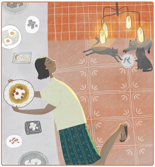 绘本食谱：樱花松饼（图ZMzM0MDI4ODQ=） - 商业插画 - 站酷设计师檬太奇奇原创素材 - 站酷ZCOOL