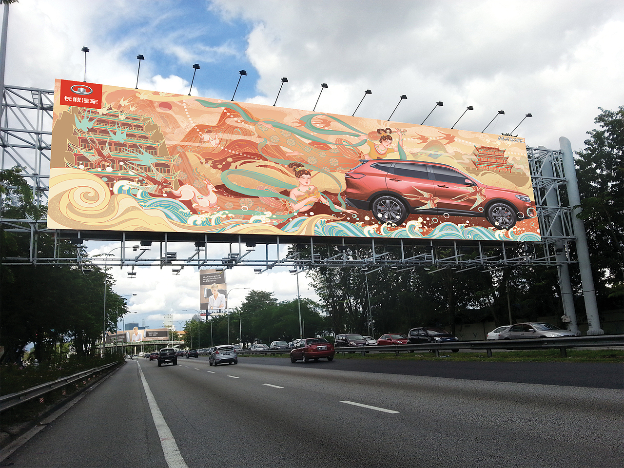 敦煌X哈弗H6国潮版创意海报设计大赛（图ZMjUwNTcwMDUy） - 海报 - 站酷设计师张KAI插画原创素材 - 站酷ZCOOL