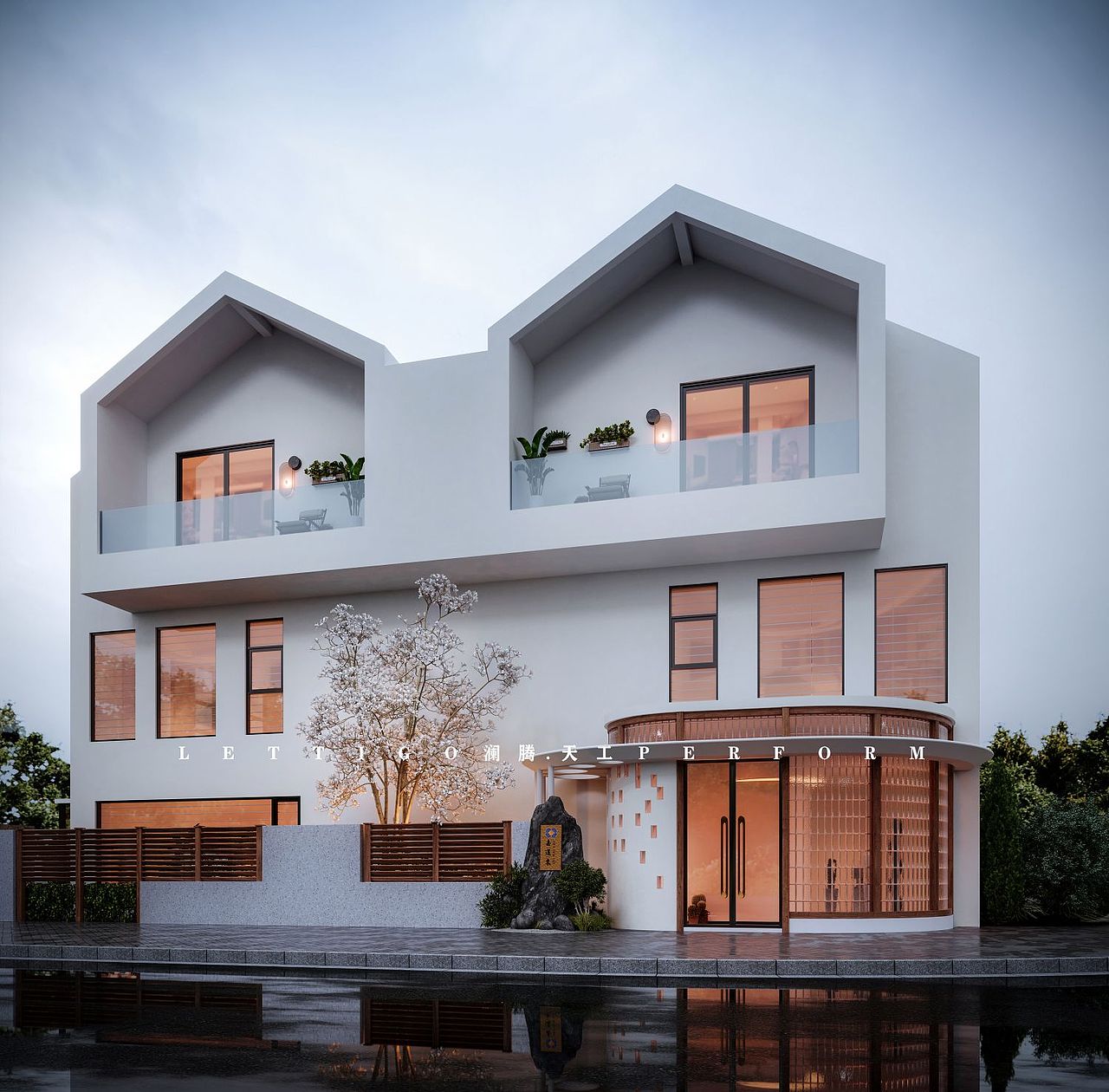 工装|民宿|外观|庭院|大厅|客房|卫生间（图ZMzY4MjA1NDky） - 酒店餐饮设计 - 站酷设计师DesignerZtt186原创素材 - 站酷ZCOOL