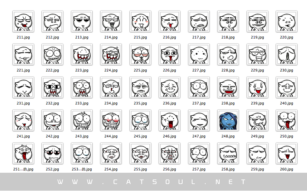 魂儿喵喵catsoul表情201260奔来鸟