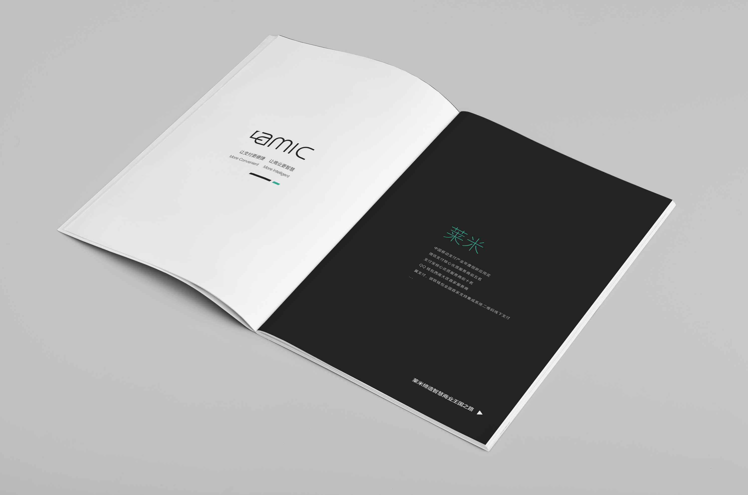 简约大气企业画册现代商务风格互联网科技黑白简洁宣传册