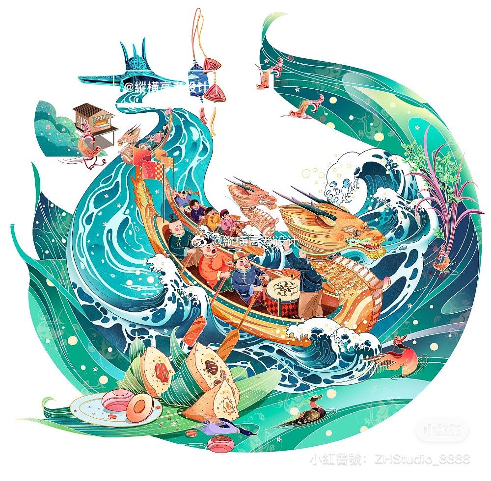 校考设计｜川美设计｜彩色装饰画参考（图ZMjYyMzUyNjQ4） - 艺术插画 - 站酷设计师縱橫高考设计原创素材 - 站酷ZCOOL