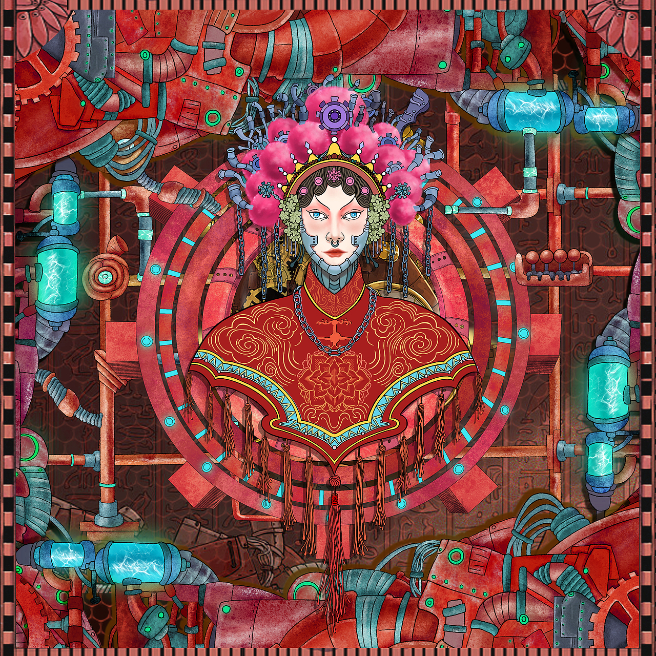 戏曲朋克（图ZMjA4MTA1OTQ0） - 艺术插画 - 站酷设计师利田原创素材 - 站酷ZCOOL