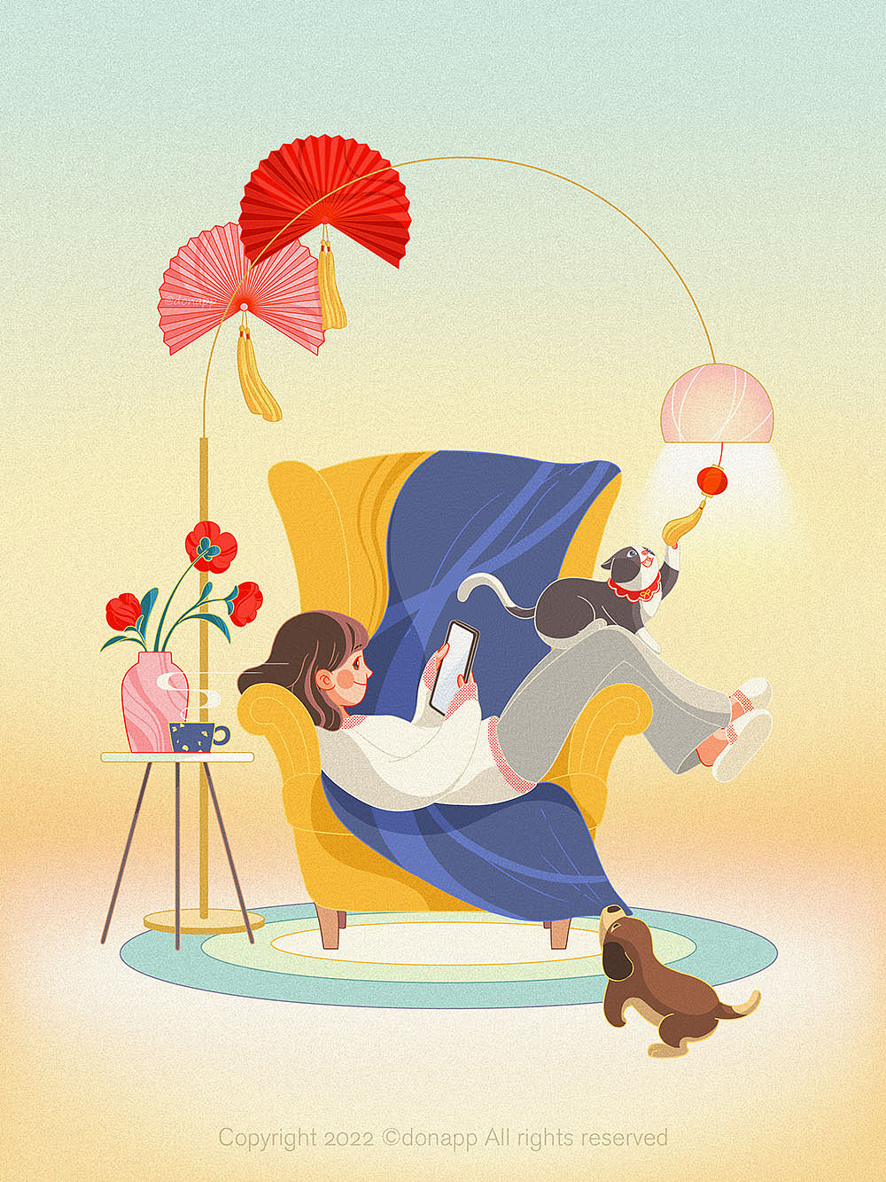 春节年俗插画（图ZMjg2NzE3NTg4） - 商业插画 - 站酷设计师donapp原创素材 - 站酷ZCOOL