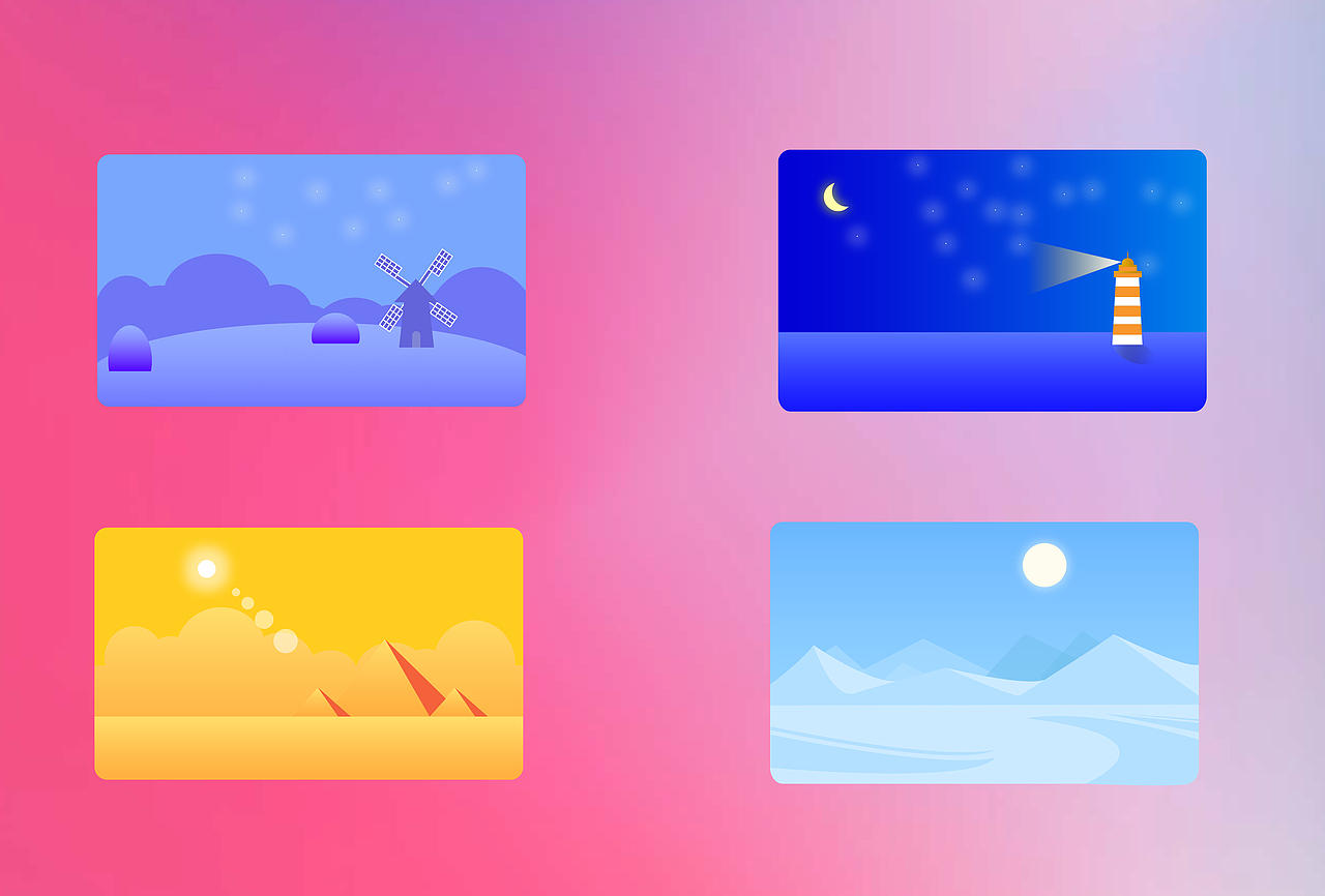 春 夏 秋 冬（图ZMTYzNTg2NDky） - 创作习作 - 站酷设计师黄宇威威威威威原创素材 - 站酷ZCOOL