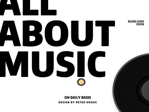 CD COVER DESIGN- all about music