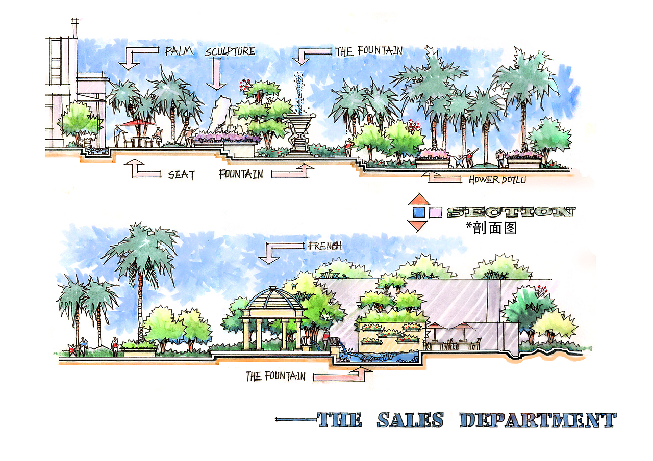 原创作品:景观手绘【方案】