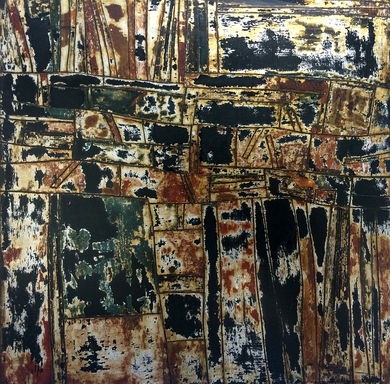 《格致》,斑驳的肌理,分割自然的力量,磨痕犹在,方为格致.