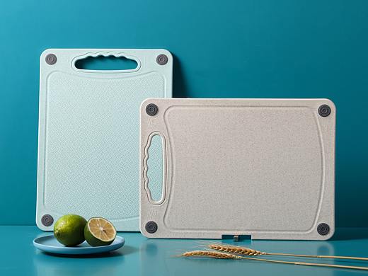 马卡龙色厨房系列-小麦秸秆菜板