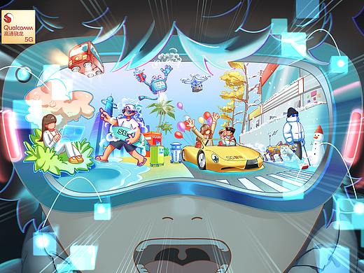 高通骁龙5G毫米波——同样的四季不一样的体验（个人主页-ZNTAxODk0NDg=） - 海报 - 站酷设计师野苔藓moss原创素材 - 站酷ZCOOL