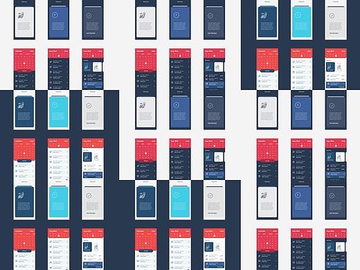 企业个人工作计划日程管理H5提醒效率APP界面UI设计(个人主页-ZNDg0MDU2NTY=) - APP界面 - 站酷设计师APP大师原创素材 - 站酷ZCOOL