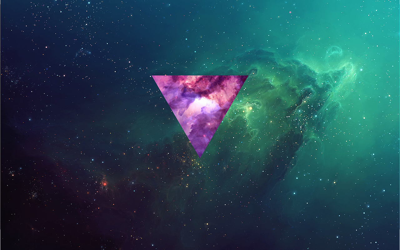 宇宙浅蓝绿色星系太空科幻梦幻背景